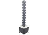 Torre Idroponica - Sistema Di Coltivazione Verticale - 50 Fori Per Piante - Serbatoio Dell'acqua Da 45 Litri - Pompa Con Timer 5/10/30 Min - Spina Ue/Usa - Grigio Chiaro