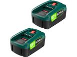 Batteria Di Ricambio Pba 18V - Pacco Batteria Li-Ion - Confezione Da 2 - Minimo 3500 Mah - Compatibile Con Pba/Psb/Psr 18V - Grigio