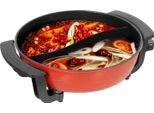 Pentola Elettrica Per Hotpot - Pentola Yin-Yang Shabu - Capacità 6 L - Potenza 1360 W - Rivestimento Antiaderente - Con Coperchio