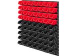 Pannello Portautensili - Set Pannello Forato - 78 X 78 Cm - 63 Pezzi - Con Contenitori E Ganci - Officina/Garage