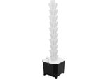 Torre Per Coltivazione Idroponica - Sistema Di Giardinaggio Verticale - 50 Fori Per Piante - Pompa Dell'acqua - Serbatoio Dell'acqua Da 45 L - Timer 5/10/30 Min - Spina Ue/Usa - Bianco