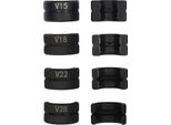 Ganasce Per Tubi In Rame - Set Di Inserti Con Profilo A V, 4 Pezzi - V15 V18 V22 V28 - Per Pinza Pressatrice/Pinza Crimpatrice - Ganasce Intercambiabili - Nero