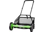 Tosaerba - Tosaerba A Cilindro Manuale - Larghezza Di Taglio 51 Cm - 5 Lame - Cestello Raccoglierba - Altezza Di Taglio Regolabile