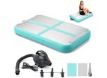 Tappetino Gonfiabile - Tappetino Da Allenamento Airtrack - Con Pompa Elettrica - Per Sport Acquatici E Uso Domestico - Yoga E Allenamento - Beige