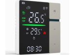 SDM5 - Termostato Wlan/Wifi Intelligente - Per Riscaldamento Ad Acqua Ed Elettrico - Touchscreen Led - Controllo Tramite App E Comando Vocale - Bluetooth - Bianco