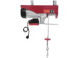 Argano Elettrico - Argano Motorizzato - Capacità Di Sollevamento 1000 Kg - Velocità Di Sollevamento 10 M/Min - Altezza Di Sollevamento 12 M - Potenza 1800 W - Motore In Rame - Rosso
