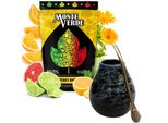 Set Per Tè Yerba Mate Con Yerba Mate Monte Verde Citrus Bomb 500 G - Tazza In Ceramica Per Tè Mate Marmol 350 Ml - Bombilla In Acciaio Inossidabile 19 Cm