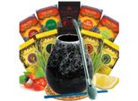 Set Da Tè Yerba Mate Mate Green - Mate Green Yerba Mate 10X50G /500G - Tazza In Ceramica Marmol - Bombilla, Tappo In Sughero