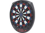 Bersaglio Per Freccette - Elettronico - Display Led - Conteggio Automatico Dei Punti - 6 Freccette Incluse - Spina Ue - Nero