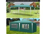 Izrielar Gazebo 3X6M Con Pareti Laterali Borsa Impermeabile Protezione Uv 50+ Gazebo Da Giardino Tenda Da Festa Verde