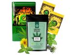 Yerba Mate Tee Mate Greenset Biologico - Mate Greenenergy Balance Tee 400 G Con Menta - Yerba Mate Green100 G - Scatola In Acciaio Mate Green