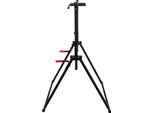 Barra Per Trazioni / Pull Up Bar - Montaggio A Parete - Regolabile In Altezza Da 1,75 A 2,3 M - Carico Massimo 200 Kg - Acciaio Al Carbonio E Impugnatura In Pvc - Parete Del Tubo 1,2 Mm - Nero