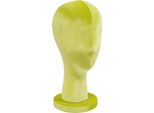 Testa Di Manichino - Espositore Per Parrucche - Velluto - Base Rotonda - Per Cappelli, Gioielli, Parrucche - Altezza 35 Cm - Verde