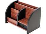 Portapenne In Legno - Organizer Da Scrivania - Con Cassetto - Diversi Scomparti - Per Penne E Forniture Per Ufficio - Ufficio Casa Scuola