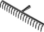 Rastrello Da Giardino - Rastrello Per Foglie - Testa In Acciaio - 18 Denti - Per Foglie, Prato E Terreno