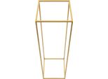 Portafiori - Colonna/Base Rettangolare In Metallo - Altezza 80 Cm - Set Da 5 - Per Matrimoni, Decorazioni Da Tavola E Vasi Da Terra - Oro