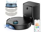 Robot Aspirapolvere - T20 Pro - Potenza Di Aspirazione 8000 Pa - Navigazione Lidar - 5 Livelli Di Mappatura - Batteria 3200 Mah - Soglia 15 Mm - Eco/Standard/Max - Giallo