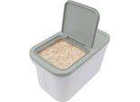 Contenitore Di Conservazione - Dosatore Per Riso/Farina/Cereali - Capacità 10 Kg - A Tenuta Stagna - Pvc - Verde