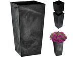 Coprivaso Vaso Da Fiori - Vaso Alto - Dimensioni Giant - Nero