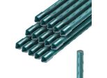 Sostegni Per Piante - Pali Per Pomodori/Pali Da Giardino - 180 Cm - Acciaio Rivestito In Plastica - Per Pomodori E Piante Rampicanti - 15 Pezzi - Riutilizzabili