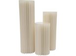 Set Di 3 Supporti Per Fiori - Supporti Per Fiori In Cartone - Pannelli In Pvc - Pieghevoli - Per Decorazioni Di Sfondo Per Matrimoni - Elevata Capacità Di Carico - Bianco Latte