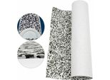 Tappetino Per Ponte Di Barca - Rivestimento In Schiuma Eva - Spessore 6 Mm, Antiscivolo, Impermeabile, Resistente Ai Raggi Uv, Facile Da Installare, Dimensioni 240X90 Cm - Grigio Mimetico