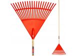 Rastrello Da Giardino - Rastrello Per Foglie E Prato - Manico In Legno 180 Cm