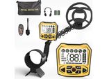 Metal Detector - Metal Detector - Lunghezza Regolabile 113-141 Cm - 5 Modalità - Impermeabile IP68 - Display Lcd - Batterie Incluse - Giallo