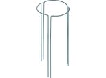 Sostegno Per Piante E Fiori - Anello Metallico - Altezza 45 Cm - Set Da 3 - Per Giardino E Piante In Vaso