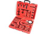 Tester Di Compressione - Set Per Motori A Benzina E Diesel - Campo Di Misura 0-40 Bar - Test Di Compressione E Tenuta - Rosso