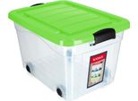 Contenitore Per Giocattoli - Contenitore Con Rotelle - 40 L - Plastica - Grande