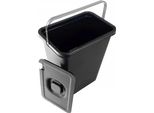 Cestino Per La Raccolta Differenziata - Contenitore Per Rifiuti - Capacità 10 L - Con Coperchio - Grande - Nero