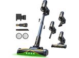 Aspirapolvere A Batteria - V12 - Potenza Di Aspirazione 50 Kpa - Motore 450 W - Umido E Asciutto - Display Lcd - Autonomia 50 Min - Contenitore Polvere 0,5 L - Blu
