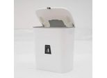 Cestino/Bidone Della Spazzatura - Montaggio A Parete/Sospeso - Capacità 9 L - Per Ante Di Armadi/Cassetti - Salvaspazio - Plastica - Bianco