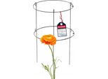 Sostegno Per Piante E Rampicanti - Anello Metallico Per Rose E Fiori - Set Da 60 E 90 Cm - Pali Di Sostegno Per Giardino