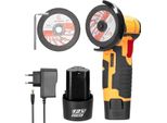 Mini Smerigliatrice Angolare - Smerigliatrice Angolare A Batteria - Senza Fili 12 V - Velocità 19500 Giri/Min - Con 2 Batterie - Caricabatteria Ue - Arancione