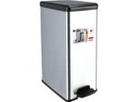 Cestino Con Pedale - Cestino Per Rifiuti 40 L - Effetto Metallo - Con Pedale