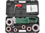 Filettatrice Elettrica Per Tubi - Set Portatile Per Filettatura - 6 Teste Di Taglio 1,27–5,08 Cm - Ø Tubo 20,9–59,6 Mm -