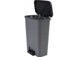 Cestino/Bidone Della Spazzatura - Cestino A Pedale - 50 L - Robusto - Grigio