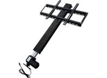 Supporto Tv - Regolazione Motorizzata Dell'altezza - Telecomando - Per Televisori Da 66-145 Cm - Max. 80 Kg - 20 Mm/S - Alluminio - Nero