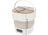Mini Lavatrice Portatile Pieghevole - Semiautomatica - Capacità 13 L - Con Centrifuga - Per Viaggi E Dormitori Studenteschi - Per Biancheria Intima E Calzini - Nero/Grigio Chiaro
