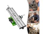 Tavola Di Precisione In Alluminio - Mini Tavola A Croce Per Trapano A Colonna/Fresatrice - Lavorazione Del Legno - Per Non Metalli - Con Morsetto Scorrevole - Per Supporto Trapano
