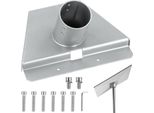 Adattatore Per Tubi Gen 3 - Kit Di Montaggio Su Palo - Diametro 2,1-5,5 Cm - Per Parabola Satellitare Standard V3 - Bianco