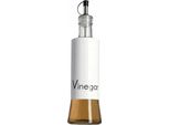 Dispenser Per Olio D'oliva E Bottiglia Per Aceto - Bottiglia In Vetro - 320 Ml - Bianco