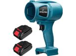 Soffiatore A Turbina - Soffiatore Da Giardino - 2 Batterie Incluse - Velocità Regolabile - Leggero E Potente - Motore A Spazzole - Senza Fili