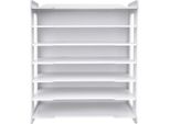 Portadocumenti A4 - Portacorrispondenza/Organizer Da Scrivania - 7 Livelli - Pvc - 34×25×39 Cm - Bianco