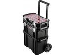 Set Di Valigette Portautensili - Cassetta Portautensili Su Ruote E Organizer - 3 Scatole - Con Ruote - Plastica