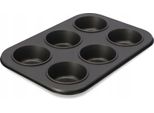 Teglia Per Muffin - Stampo Per Muffin/Cupcake - Antiaderente - Metallo - Ce/Ue - Argento