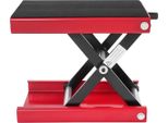 Sollevatore Per Moto - Sollevatore Indipendente - Capacità Di Carico 500 Kg - Regolabile In Altezza Da 9,3 A 35 Cm - Acciaio #45, Gomma - Per Officina - Rosso
