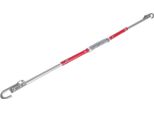 Barra Di Traino In Acciaio - Barra Di Traino Smontabile - Carico Di Traino 3 T (3000 Kg) - Lunghezza 1,85 M - Ø 3,3 Cm - Strisce Riflettenti - Per Auto, Furgoni E Camion - Rosso